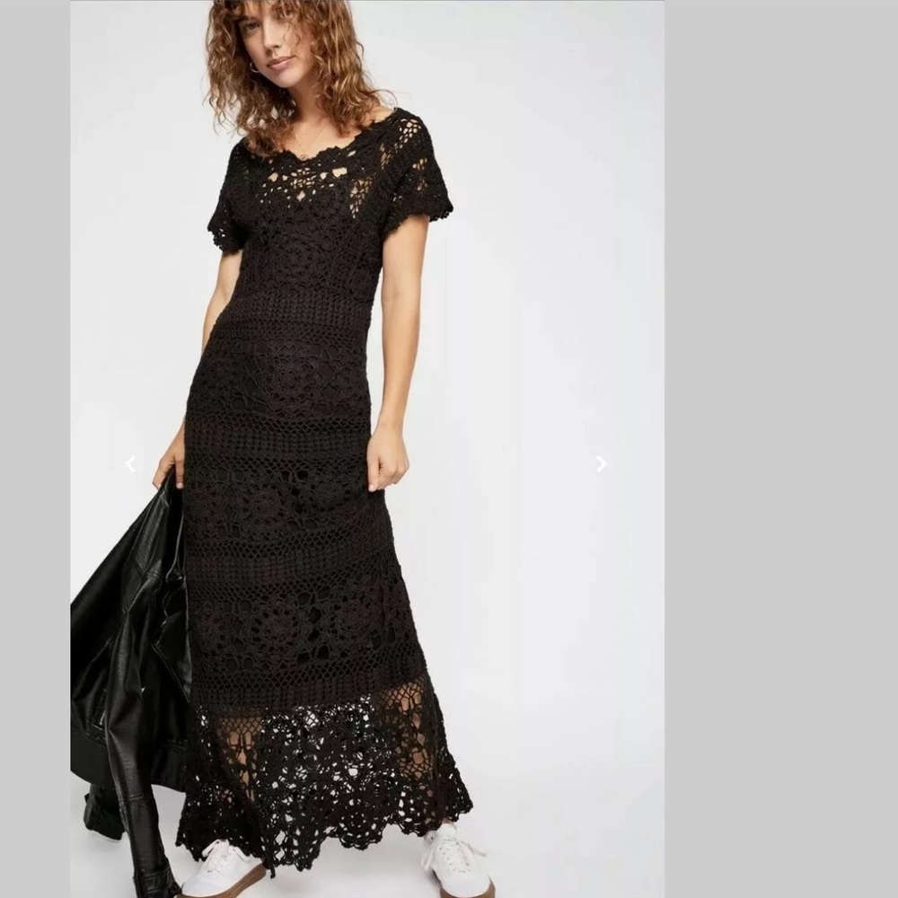 NEW Free People Fairytale Forest Maxi DressZ191-27